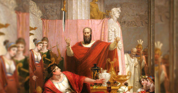 Pilda regelui Damocles ne arată că, cu cât un om are mai multă putere și succes, cu atât se bucură mai puțin de ele