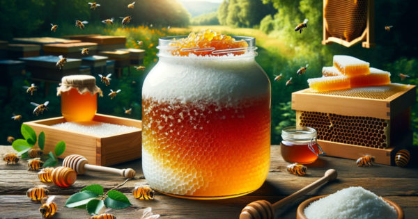 De ce apare o „spumă” albă în borcanul cu miere